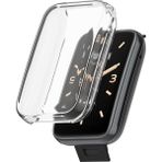 Sneezy Xiaomi Mi Band 7 Pro Ile Uyumlu Yumuşak Silikon 360 Tam Koruma Kasa ve Ekran Koruyucu - Şeffaf