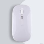 Sneezy Xiaomi Tablet Şarj Edilebilir Sessiz Mouse Bluetooth + 2.4Hz Wifi Kablosuz Mouse Fare - Beyaz