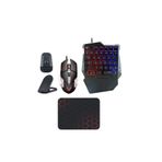 SNEXPRES 5 in 1 Arada Mobil Oyun Paketi Telefon ve Tablet Uyumlu (Klavye, Fare, Pubg ve Dönüştürücü) ANDROİD