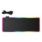 Snexpres 78X30 cm Rgb Oyuncu Mouse Pad - Siyah - Kırmızı
