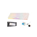 SNEXPRES rol Blue Switch Mini Rainbow Oyun Klavyesi Gaming Mekanik 62 Tuşlu 12 Rgb Led Usb Kablosu Beyaz