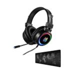 Snexpres Yoro V5 Işıklı Ps4-Xbox One-Pc Oyuncu Kulaklığı Dünya Desenli 90 x 40 cm