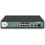 Snexus Networks SN-ES1300-10FP 8 x 10/100 Poe Port + 2 x 10/100/1000M RJ45 Uplink Port + 1 x Sfp Fiber Port (120 Watt Poe) Switch