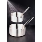 Snippy Inoxa - 2'li Paslanmaz Çelik Kaçerola Sütlük Sosluk 14-16 cm