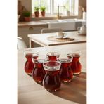 Snippy Tea - 6'lı Cam Çay Bardağı Cam Çay Seti 170 cc