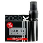 Snob Black + Classic EDT 100 ml Erkek Parfümü + 150 ml Deodorant Seti
