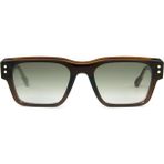 Snob Mılano-Gıuan Marı SNV188-C004-Z 52 Unisex Klipsli Güneş Gözlüğü - Koyu Kahve