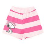 Snooze baby Kız Bebek Lisans Şort Baskılı Reçme - Pembe