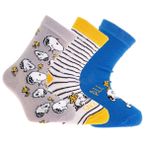 Snooze baby Snoopy 3lü Soket Çorap Erkek Bebek - İndigo