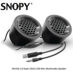 Snopy SN-03A 2.0 Siyah 2wx2 Usb Mini Multimedia Speaker