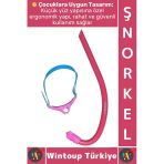 #Şnorkel Konfor Geniş Görüş Deniz Havuz Dalış Yüzme Eğitim Ayarlanabilir Çocuk Önden Dalış Şnorkeli