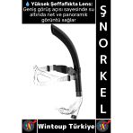 #Şnorkel Konforlu Yüksek Şeffaf Görüş Havuz Deniz Yüzme Eğitim Ayarlanabilir Önden Dalış Şnorkeli