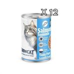 Snow Cat Premium 400 gr 12 Adet Kıyılmış Somon Etli Kedi Konservesi