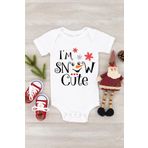 Snow Cute Kısa Kol Çıtçıtlı Bebek Body, 1 Yaş