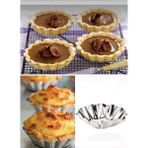 Snow Homs 6 Adet - Mini Tart Kalıbı Çiçek Model / Kek Kalıbı/ Metal Paslanmaz / Mutfak