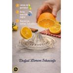 Snow Homs Cam Limon Sıkacağı / Portakal Narenciye Sıkacağı / Mama Püre Bebek - Şeffaf