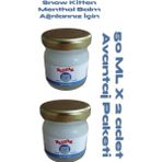 Snow Kitten Tüm Vücut Sızıları Için Menthol Aromalı Ağrı ve Masaj Kremi 50 ml 2 Adet