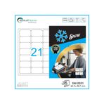 Snow SW-2021 63.5X38.1 mm A4 Lazer Etiket