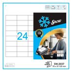 Snow SW-2037 70x37.1 mm A4 Lazer Etiket