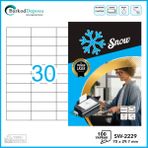 Snow SW-2229 Snow A4 Lazer Etiket 70×29.7 mm - Beyaz - 1 Adet