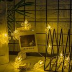 SNOWFLAKE CLİPS STRİNG LED LİGHTS PİLLİ KAR TANESİ MANDAL LED IŞIK GÜN IŞIĞI LED IŞIK YILBAŞI AĞACI IŞIĞI PİLLİ LED IŞIK