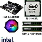 Snowman I5 3.nesil /H61 Anakart/8 GB Ram/cpu Fan/bundle Set