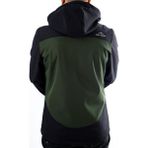 Snowmount Siyah Haki Trail Softshell Su İtici Rüzgar Geçirmez Mont Ceket - Haki - Siyah