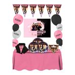 snowparty Black Pink Blackpink Afişli Doğum Günü Parti Malzemeleri Süsleri Seti