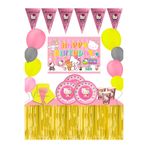 snowparty Hello Kitty Afişli Metalize Masa Etekli Doğum Günü Parti Süsleri Seti