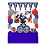 snowparty Kaptan Amerika Captain America Afişli 8 Kişilik Doğum Günü Parti Malzemeleri Süsleri Seti