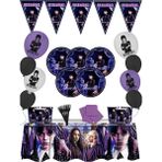 snowparty Wednesday Addams 24 Kişilik Doğum Günü Parti Malzemeleri Süsleri Seti