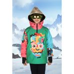 Snowsea Crazy Bart Unisex Çocuk Kayak ve Snowboard, Kar Montu - 15 - 16 Yaş - Yeşil