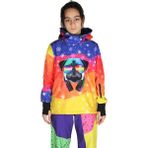 Snowsea Pug Tasarım Çocuk Kayak ve Snowboard Montu Snowsea SS7747 - 7 - 8 Yaş - Mavi