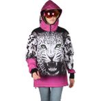 Snowsea SS7903 White Tiger Pembe Snowboard Montu, Kadın Kayak Montu - XXL - Fuşya