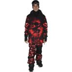 Snowsea SS7941 Skull Erkek Snowboard Mont ve Pantolon Takımı - 11 - 12 Yaş - Kırmızı