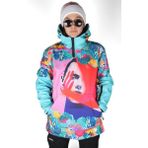 Snowsea SS7957 Face In Hand Kadın Snowboard ve Kayak Montu - 11 - 12 Yaş - Mavi