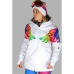 Snowsea White Angel Kadın Kayak Montu XL Renkli Detaylarla Suya Dayanıklı Konfor Sunuyor - Beyaz