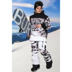 Snowsea Wild Serisi White Tiger Kayak ve Snowboard Mont ve Pantolon Takım - XXXL