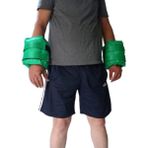 Snowtekss 1 Çift Ayarlanabilir El Bilek, Ayak Bileği Ağırlıkları Sapanlar Spor Ayak Bileği Ağırlıkları Kum Torbası - 5 kg x 2 Adet - Yeşil