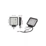 Snr 6 Adet 16 Led Kare Off Road Traktör Tir Kamyon Sis Fari Sis Lambasi Çalisma Lambasi Projektör