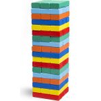 snrby Renkli Denge (Jenga) Oyunu 54 Parça Orta Boy Eğlenceli Aile Oyunu