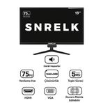 Snrelk 19'' Sesli (Dahili Hoparlör) Geniş Ekran (Hdmı-Vga) Led Monitör
