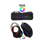 Snrelk Sencrom Rgb Gaming Klavye Mouse Kulaklık Full Oyuncu Set Diğer siyah
