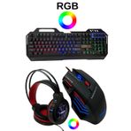 Snrelk Sencrom Rgb Gaming Klavye Mouse Kulaklık Full Oyuncu Set