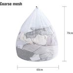 Snrp Shop KABA60X70 Stili 4 Adet Büyük Kapasiteli Örgü Çamaşır Yıkama Torbası Giyim Yıkama Bakımı Koruma Ağı Iç Çamaşırı Mont Perde Ipli Çamaşır Sepeti (Yurt Dışından)