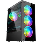 SNT NCON NC-II Z2 Mid Tower Atx Gaming 4 x Argb Fanlar Dahil Masaüstü Bilgisayar Kasası (POWER YOK)