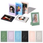 SNZ Mini resim çerçevesi, Fujifilm/Polaroid Instax mini film için, 6 adet küçük resim çerçevesi, 3 inç (9,2 x 6,1 cm), çocuklar için güzel mini fotoğraf çerçeveleri, çok renkli dikey fotoğraf