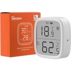 SNZB-02D Akıllı Mini Zigbee Sıcaklık ve Nem Sensörü, Iç Mekan Higrometre Termometresi, LCD E - Ahşap