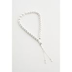 So Chic Modern Tasarım 21 cm Gümüş Tesbih, Rodyum Kaplama