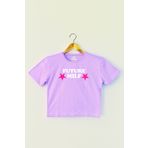 so cool Future Milf Yazı Baskılı Lila Renk Crop T-shirt Y2K Kadın Tişört